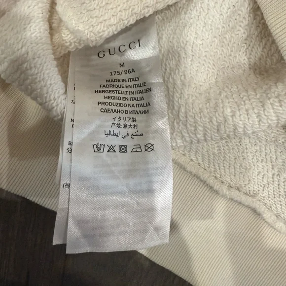 Gucci Multicolor Logo Cream Hoodie - Picture 6 of 6